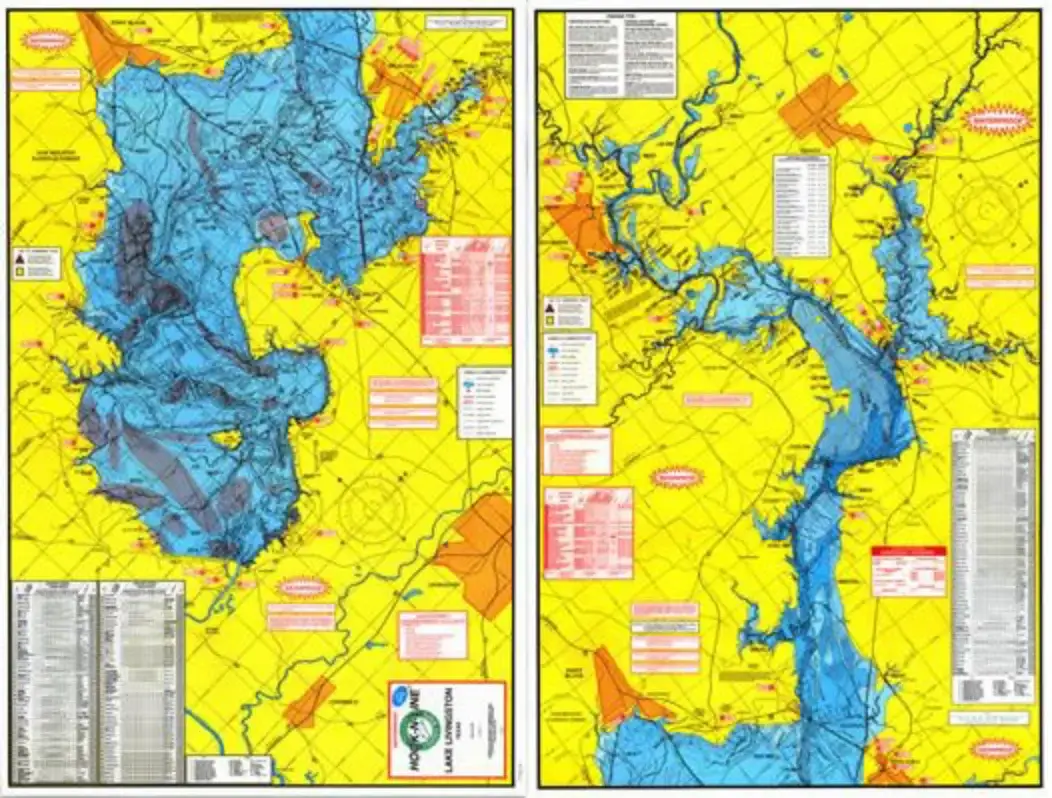 Lake Livingston Fishing Map